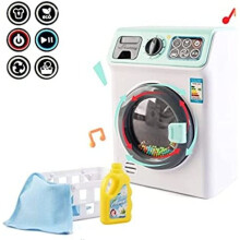 'My First Washing Machine' Laundry and Cleaning Play Set for Kids with Variety of Washing Accessories and Realistic Functions Included