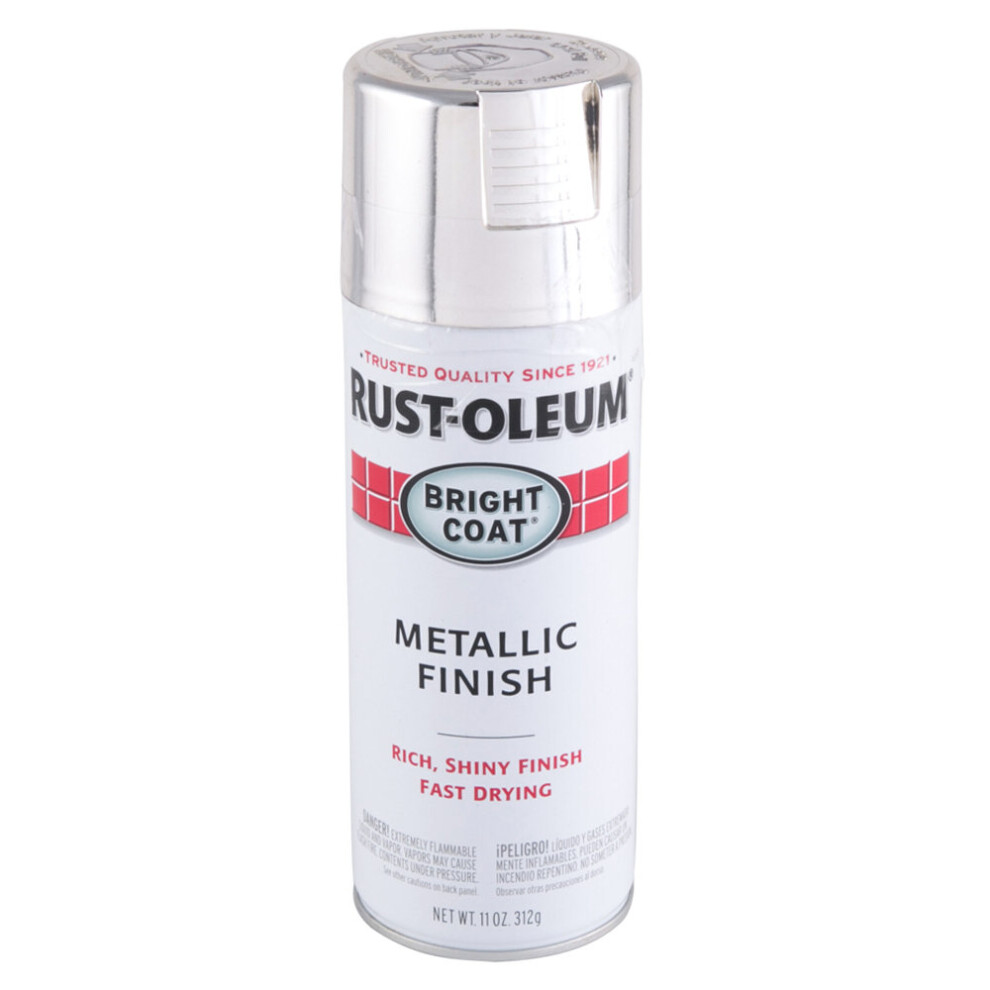 Rustoleum Multipurpose Stops Rust Bright Coat Spray (325.3 ml, Chrome)