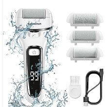 Cordless Electric Foot File, Electric Callus Remover Dry and Wet USB