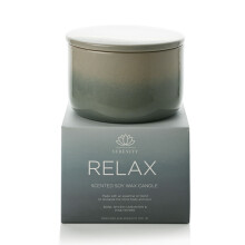 Serenity Relax Luxury Rose & Pink Pepper Scented Soy Wax Candle 430g