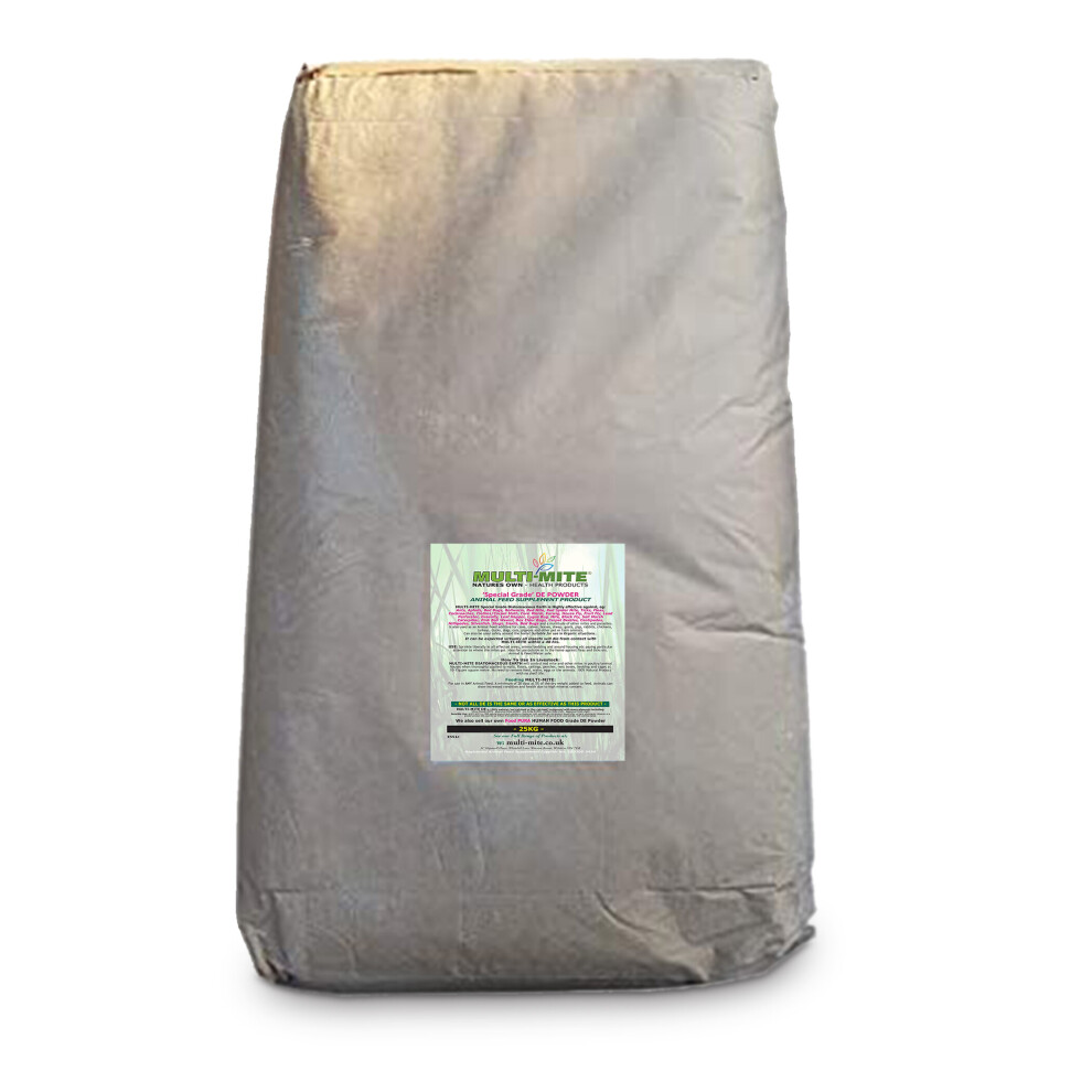 MULTI MITE 25kg Feed Grade DE - Diatomaceous Earth Powder