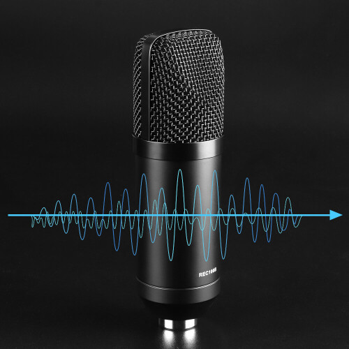 USB Condenser Studio Microphone Kit Unidirectional Cardioid Mic Package 1