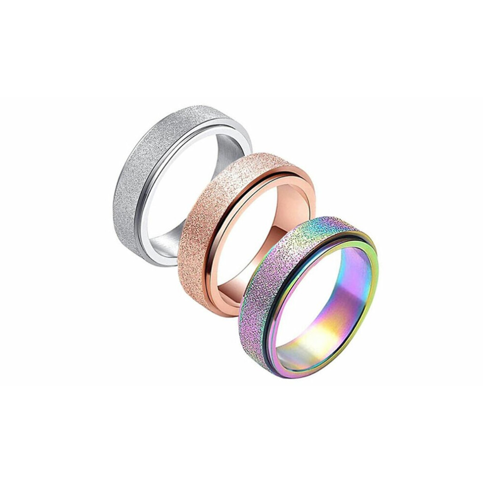 (N) Set of 3 Frosted Rings