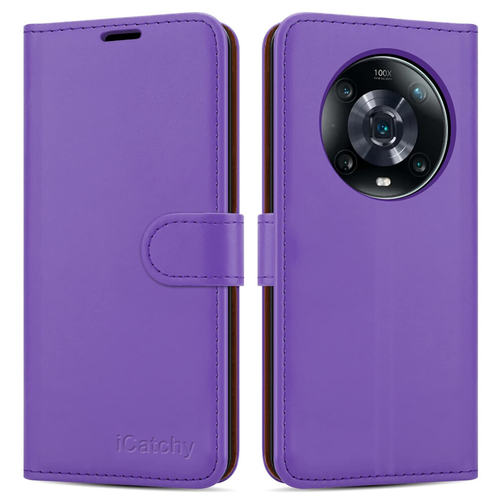 (Lilac) For Honor Magic 4 Pro 5G Phone Wallet Leather Case Not,Specified 5056298013333