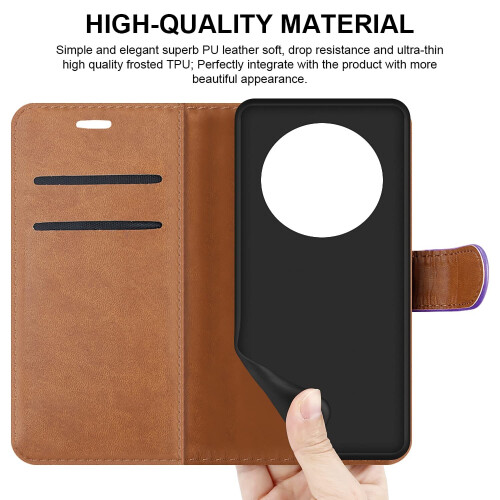 (Lilac) For Honor Magic 4 Pro 5G Phone Wallet Leather Case 1