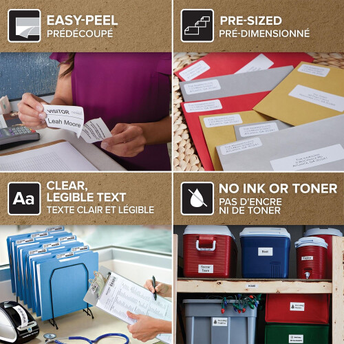 DYMO DYMO Authentic Self Adhesive LW Small Multi-Purpose 1000 EasyPeel Labels,13x25mm 2