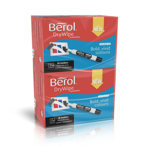 Berol Dry Wipe Whiteboard Marker Bullet 2mm Assorted OK96