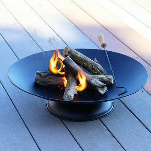Fire Bowl Durable Round Solid Steel Fire Pit BBQ with Stand Best 1