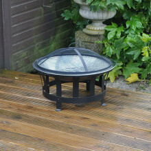 Modern Design Large Steel Fire Bowl BBQ Fire Pit Garden Outdoor Best