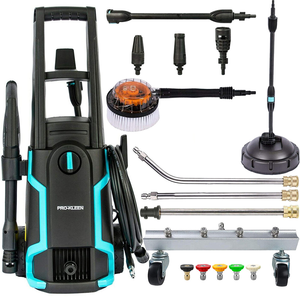 Pressure Washer 1.6kW Patio Cleaner, Rotary Brush & Chassis Cleaner