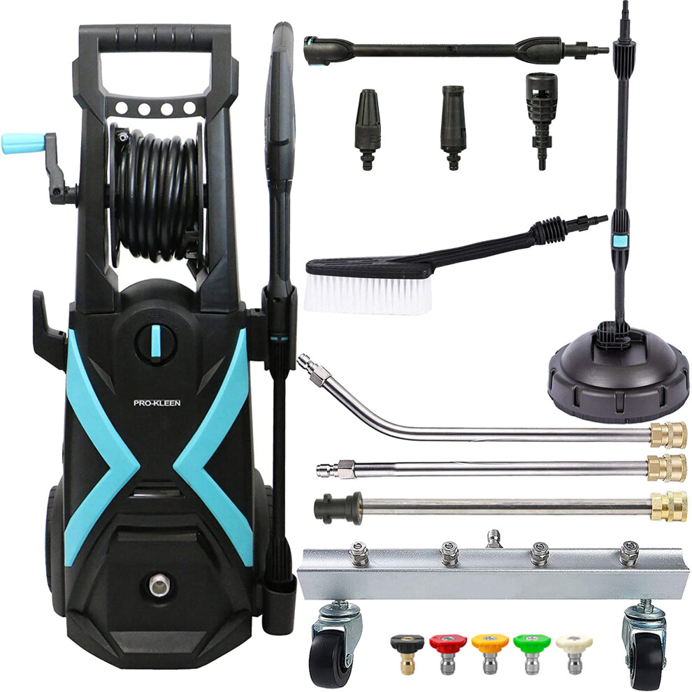 Pro-Kleen Pressure Washer Jet Cleaner With Patio Cleaner And Chassis Cleaner - Black - Image 3