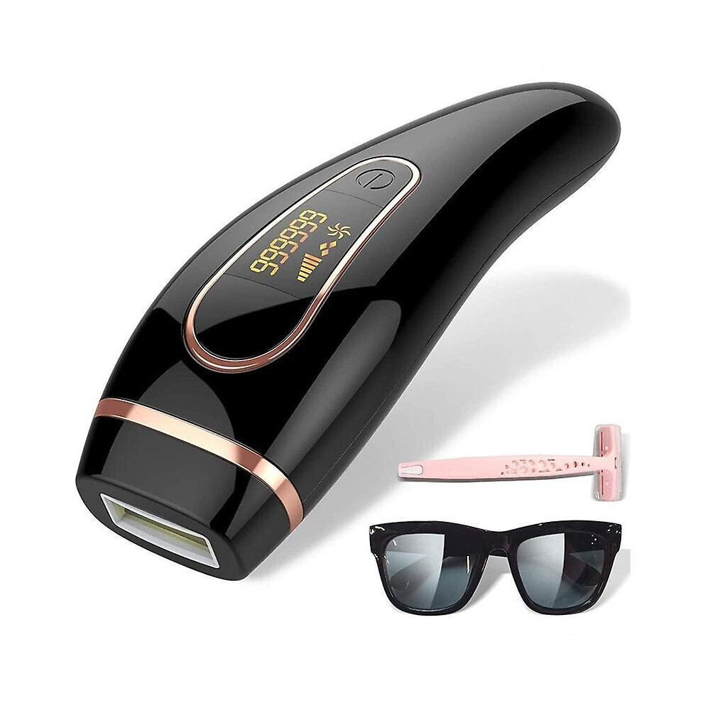 (Black) Ipl Hair Removal Permanent Painless Hair Remover Device For Facial Whole Body