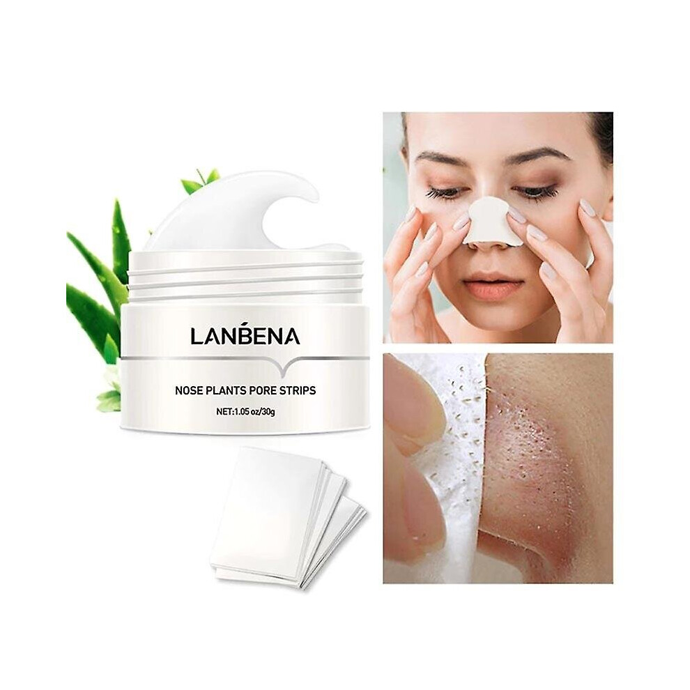(1 Set) Nose Plants Pore Strips Blackhead Remover Nose Acne Treatment Peel Off Mud Mask