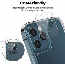(iphone12) For iPhone 13 12 11 Pro Max Tempered Glass Camera Lens Cover Screen Protector