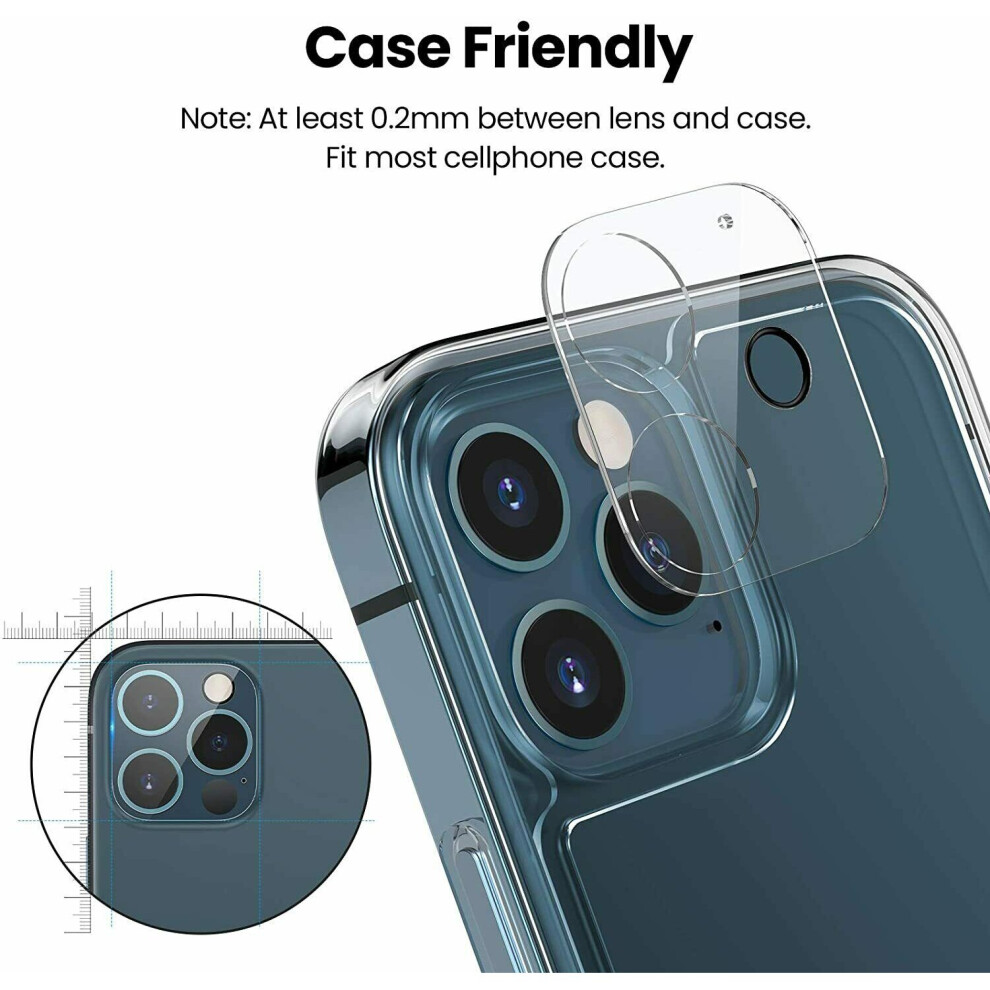 (iphone13) For iPhone 13 12 11 Pro Max Tempered Glass Camera Lens Cover Screen Protector