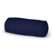 (Navy Blue, Extra Large 25x75cm) Round Shaped Bolster Pillow Case -100% Cotton cover Long Orthopaedic back Neck & Head Support Pillowcase Cylinder Bed Sleeping Pillow Case Covers