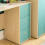 (Teal & Oak) Neptune Oak Junior Desk - 3 Drawer Study Table 3