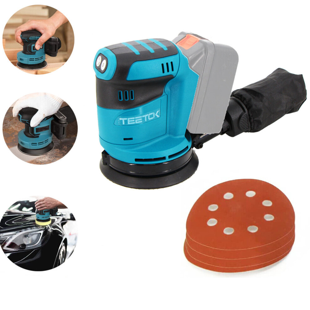 Cordless Random Orbital Sander 5" 12Disc-Makita Batterry Compatible