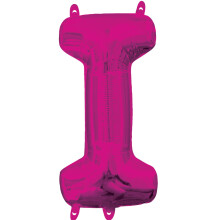Pink Foil Letter "I" Air Filled Party Self Sealing Balloon Decoration