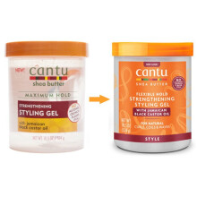 Cantu Shea Butter Strengthening Styling Gel with Jamaican Black Castor Oil 524g