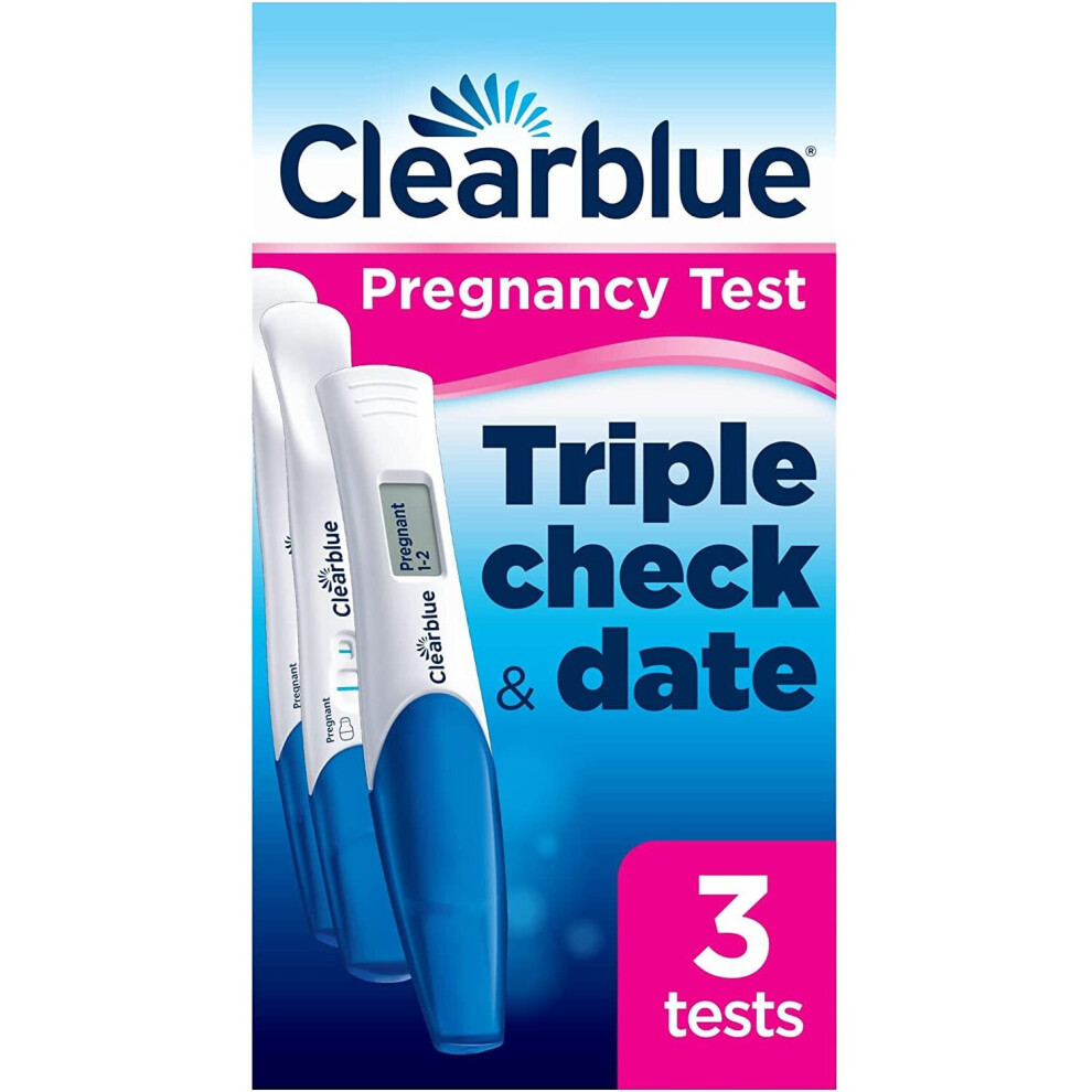 Clearblue Pregnancy Test Ultra Early Triple-Check & Date Combo Pack