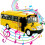 Big Daddy Huge Yellow School Bus w/ Lights and Cool Openable Doors Pull Back Toy 3