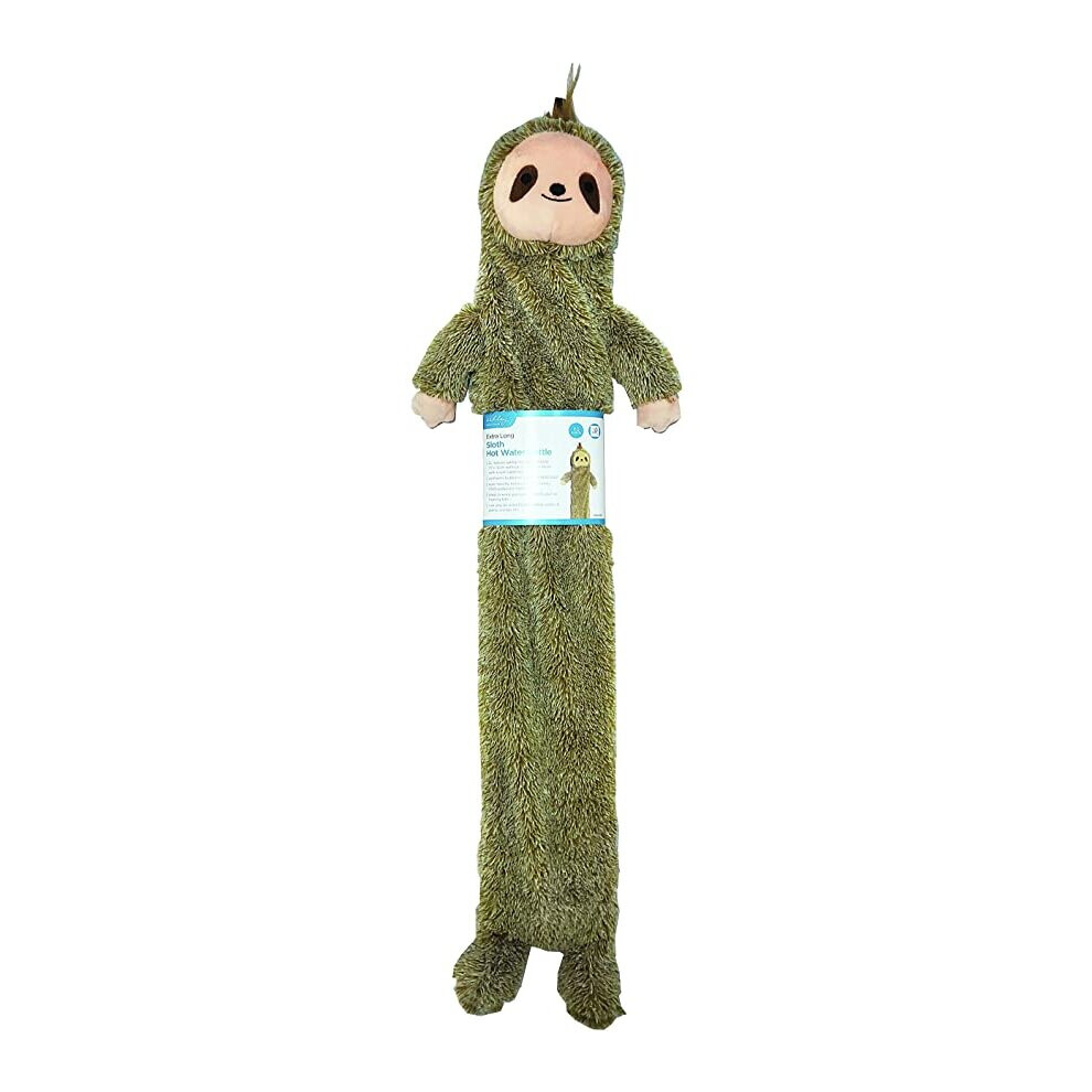 Long 2L Sloth Hot Water Bottle Plush Super Soft Cover