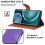 (Lilac) For Honor Magic 4 Pro 5G Phone Wallet Leather Case 7