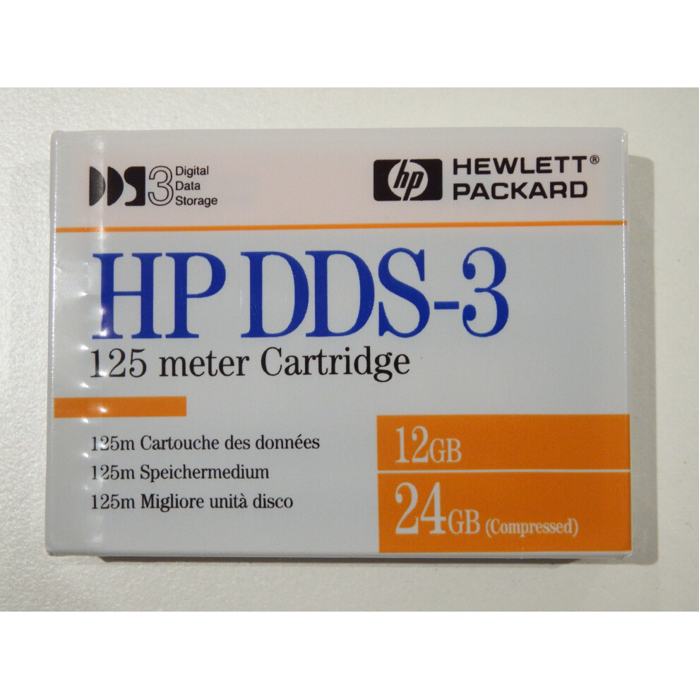 HP DDS3 DAT Data Tape/Cartridge 12/24GB 125m 4mm