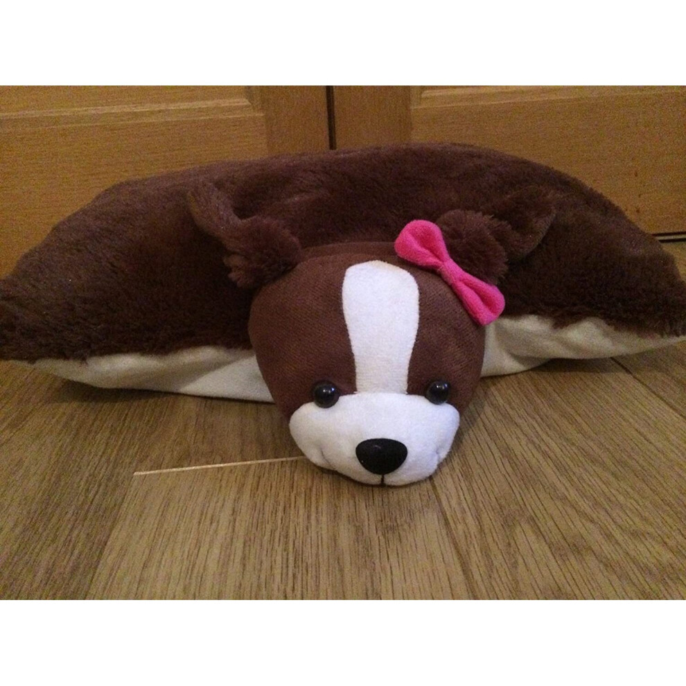 Playful Puppy Dog Pillow Soft Cuddly Plush Toy