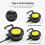 Ranpo Mini COB Flashlights Bright Rechargeable Keychain HatClip Flashlight 6