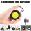 Ranpo Mini COB Flashlights Bright Rechargeable Keychain HatClip Flashlight 1