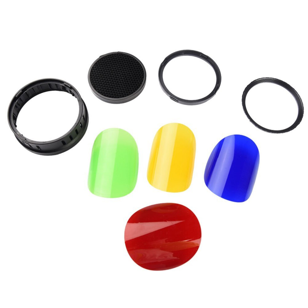 Godox BD-08 Barndoor Honeycomb Grid Four Color Filters Outdoor Kits