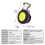 Ranpo Mini COB Flashlights Bright Rechargeable Keychain HatClip Flashlight 2