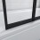 AICA Bathroom Matt Black 1200x1400mm 5 Fold Folding Screen Door Panel 6