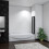 AICA Bathroom Matt Black 1200x1400mm 5 Fold Folding Screen Door Panel 3