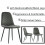 (Grey, 6) 2/4/6x Dining Chairs metal Legs Home office 5