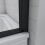 AICA Bathroom Matt Black 1200x1400mm 5 Fold Folding Screen Door Panel 7