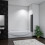 AICA Bathroom Matt Black 1200x1400mm 5 Fold Folding Screen Door Panel 4