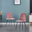 (Rose, 2) 2/4/6x Dining Chairs metal Legs Home office 8