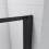 AICA Bathroom Matt Black 1200x1400mm 5 Fold Folding Screen Door Panel 8