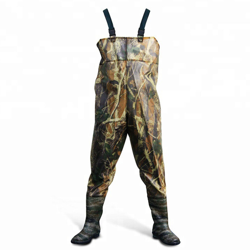 (42) Waterproof Waders Camouflage for Fishing Leisure Water Gardening or Agriculture