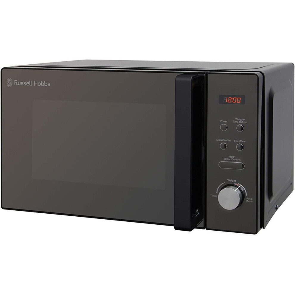 Russell Hobbs RHM2076B 20 Litre 800 W Black Digital Solo Microwave with 5 Power Levels