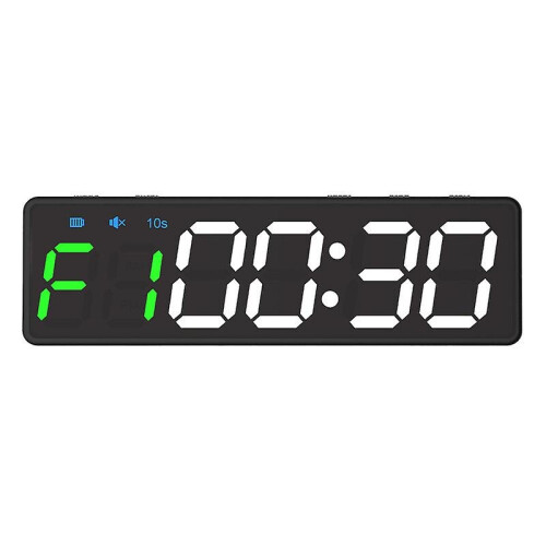 (B) Usb Rechargable Gym Timer Led Workout Clock Count Down Up Clock Stopwatch 1