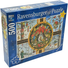 Ravensburger Kerst Vogel 500 Stuk Puzzel voor Volwassenen - 16835 - Elke Stuk is Uniek, Softclick Technologie