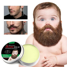 2pcs Beard Cream Moisturizing Organic Growth Wax Natural Beard Balm For Men