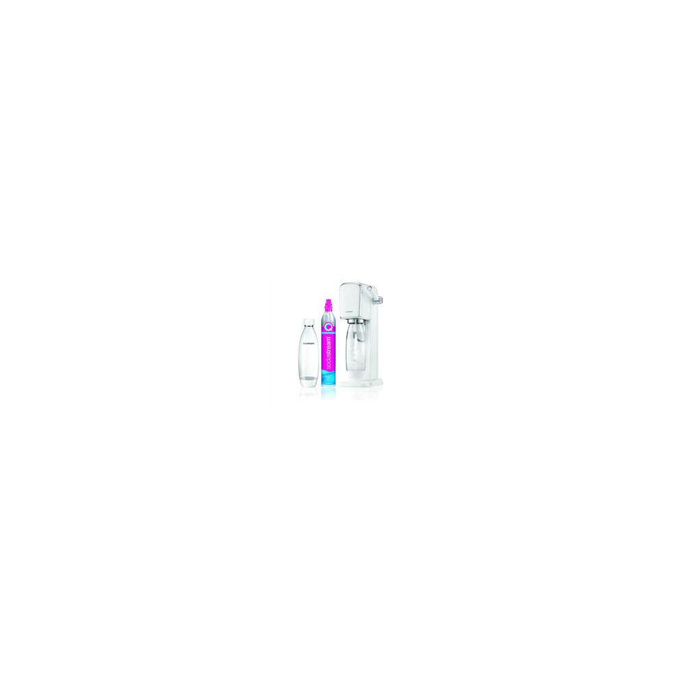 Sodastream Art Sparkling Water Maker With 60L Gas Cylinder And 1L Dishwasher Safe