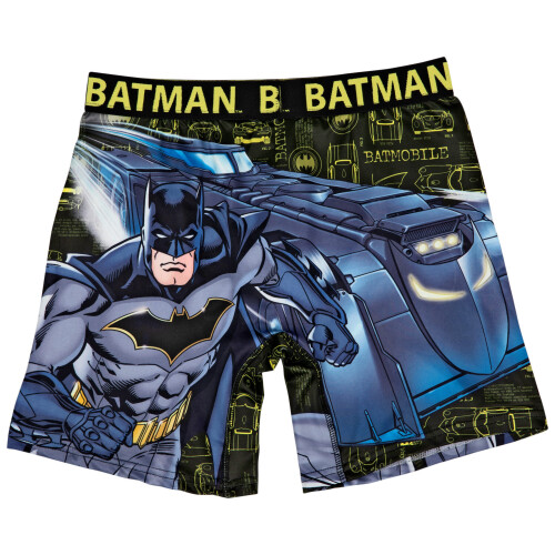 Batman (Large (36-38), Multicoloured) DC Comics Batman with Batmobile Boxer Briefs 2