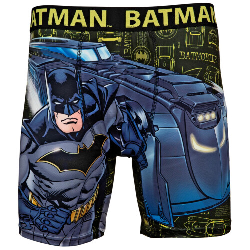 Batman (Large (36-38), Multicoloured) DC Comics Batman with Batmobile Boxer Briefs