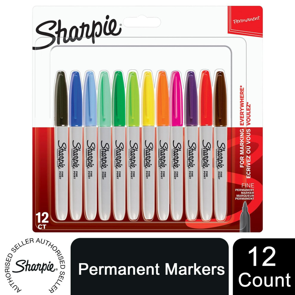 Sharpie Permanent Marker Assorted PK12